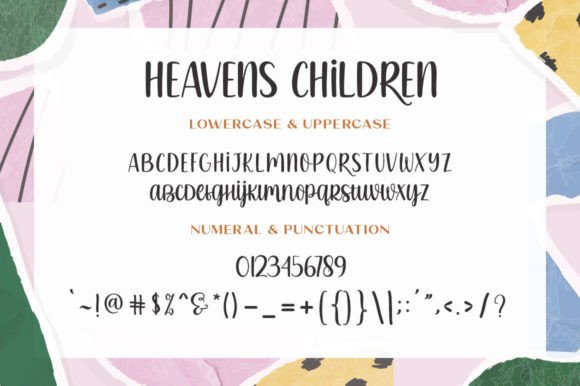 Heavens Children Duo Font Poster 6