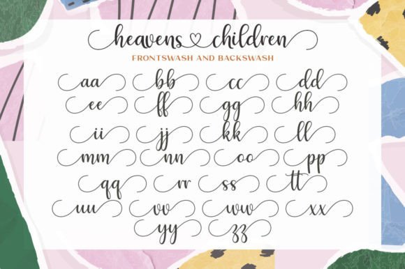 Heavens Children Duo Font Poster 7