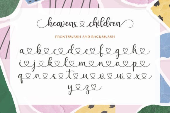Heavens Children Duo Font Poster 8
