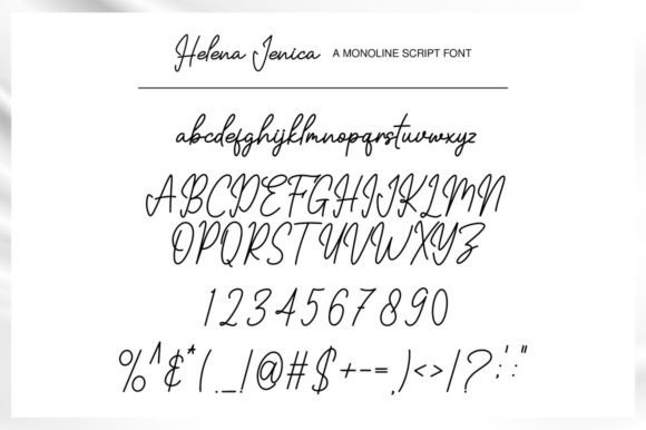 Helena Jenika Font Poster 6