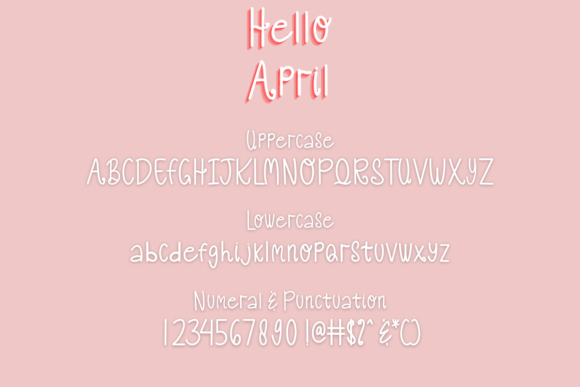 Hello April Font Poster 7