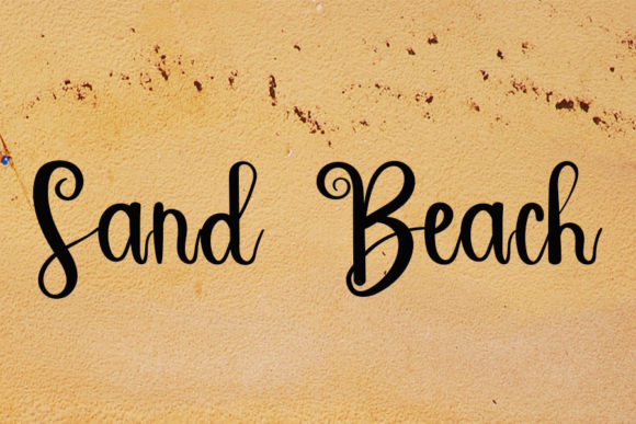 Hello Beach Font Poster 5