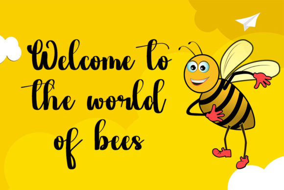 Hello Bee Font Poster 2