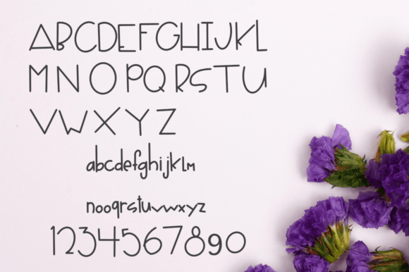 Hello Floral Font Poster 9