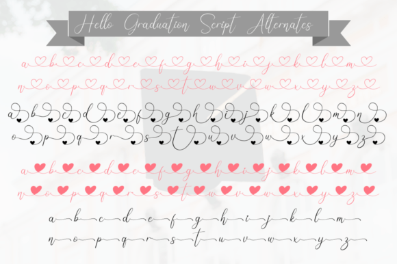 Hello Graduation Font Poster 10