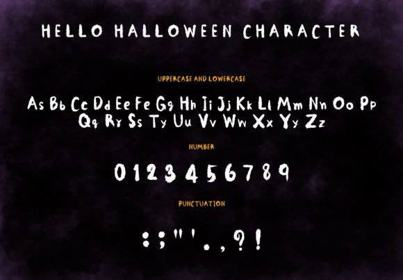 Hello Halloween Font Poster 2