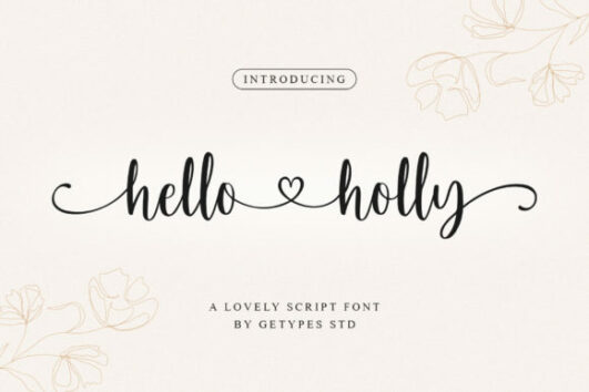 Hello Holly Font - Font Canyon