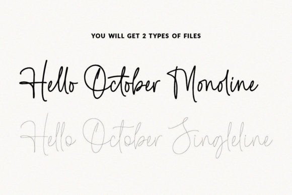 Hello October Font Poster 2