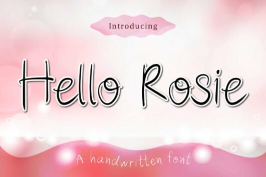 Hello Rosie Font - Font Canyon