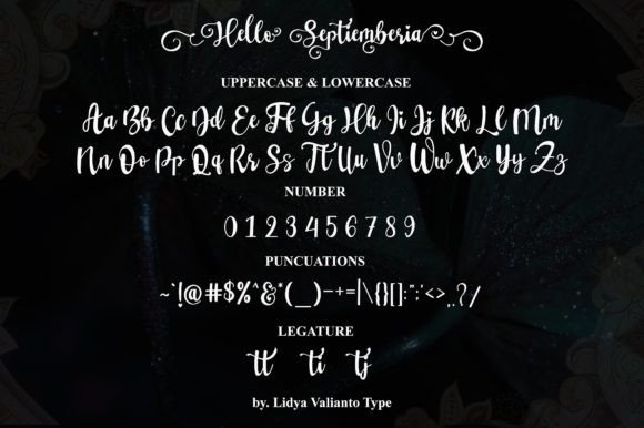 Hello Septiemberia Font Poster 8