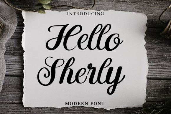Hello Sherly Font Poster 1