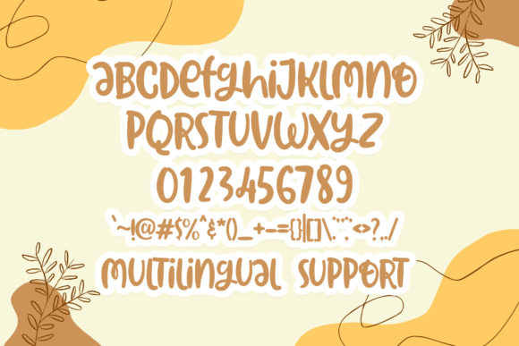 Hello Yellow Font Poster 4