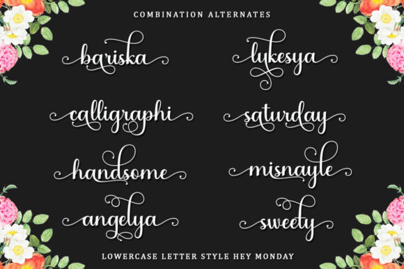 Hey Monday Font Poster 2