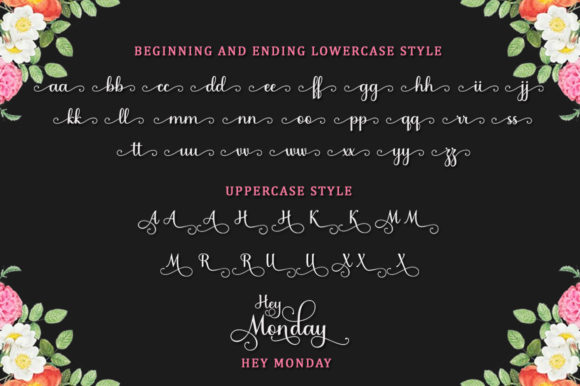 Hey Monday Font Poster 13