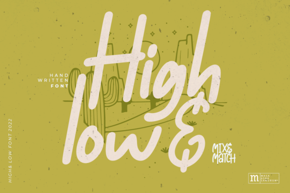 High Low Font Poster 6