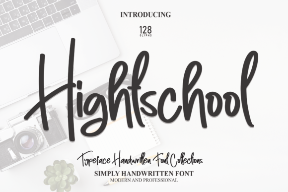 Hightschool Font Poster 1