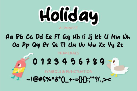 Holiday Font Poster 2