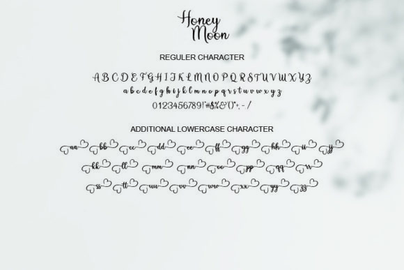 Honey Moon Script Font Poster 10