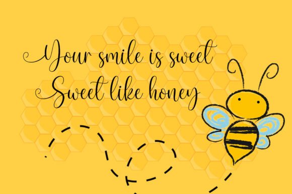 Honey Sweety Font Poster 4