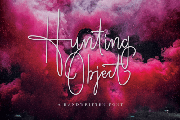 Hunting Object Font Poster 9