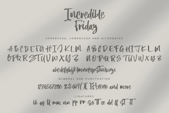 Incredible Friday Font Poster 8