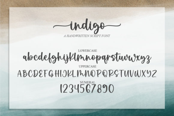 Indigo Font Poster 7