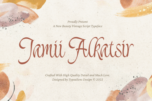 Jamii Alkatsir Font Poster 1