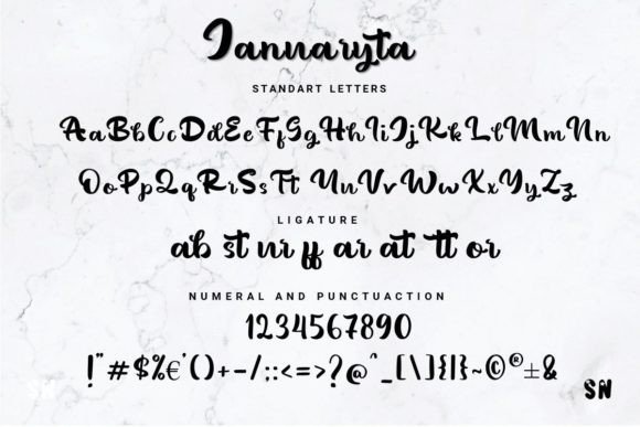 Januaryta Font Poster 6