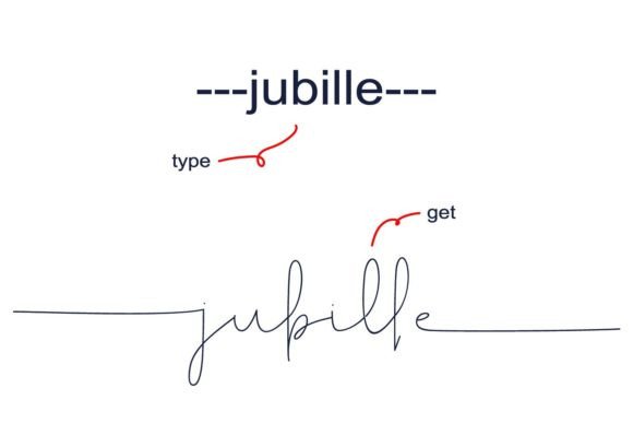 Jubille Font Poster 2