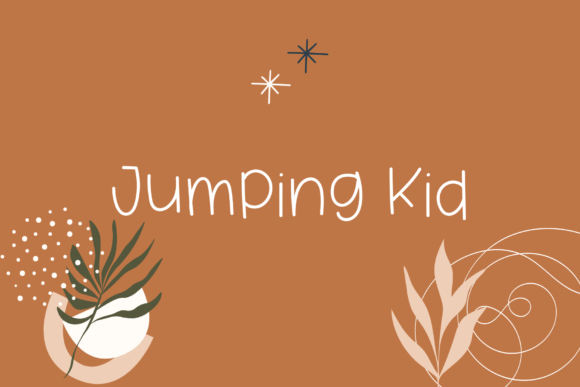 Jumping Kid Font Poster 1