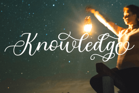 Knowledge Font Poster 2