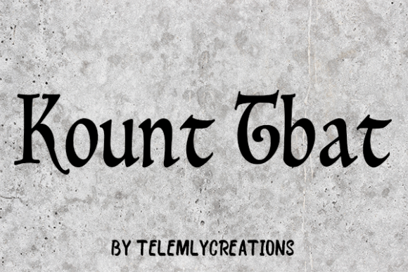 Kount Tbat Font Poster 2