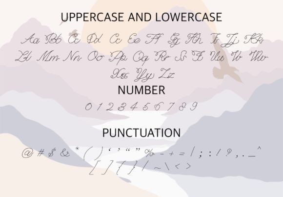 Landscape Font Poster 2