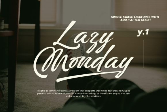 Lazy Monday Font Poster 8