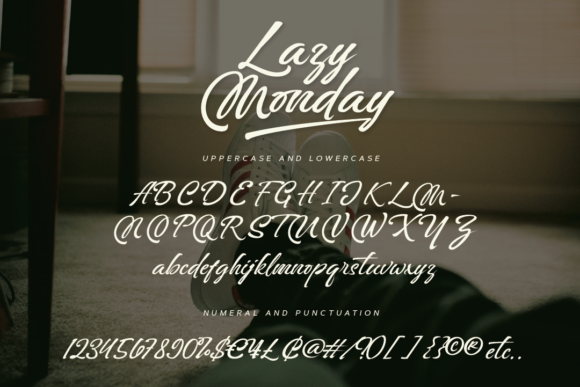 Lazy Monday Font Poster 9