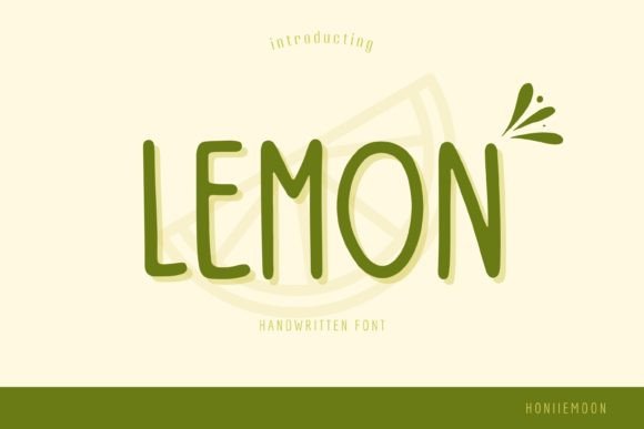 Lemon Font Poster 1