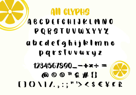 Lemon Farm Font Poster 7