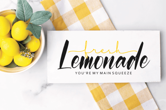 Lemonice Font Poster 3