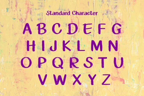 Letters Painted Font Poster 5