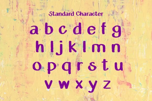 Letters Painted Font Poster 6