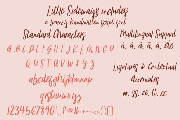 Little Sideways Font Poster 5