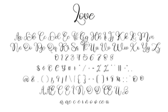 Love Font Poster 4