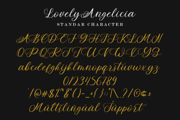 Lovely Angelicia Font Poster 6