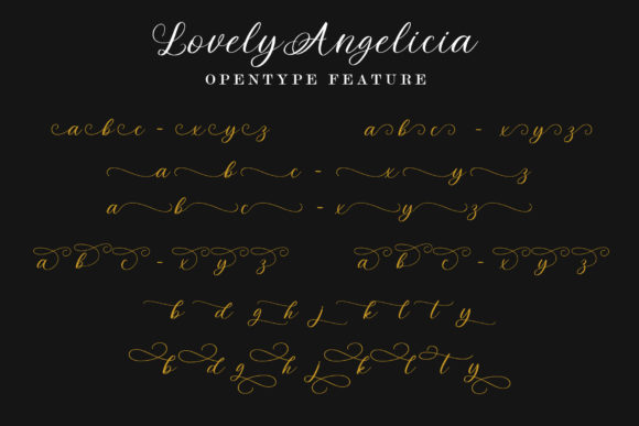 Lovely Angelicia Font Poster 7