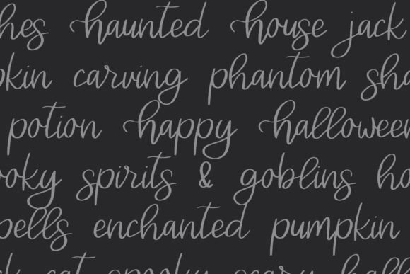 Lovely Haunting Font Poster 4