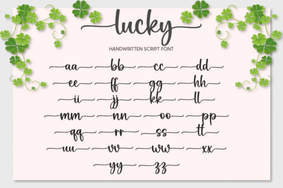 Lucky Font Poster 7
