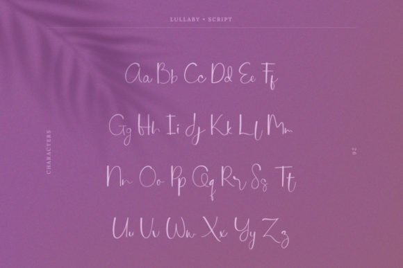 Lullaby Font Poster 8