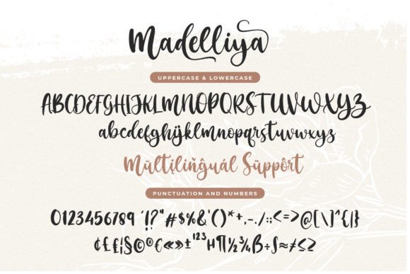 Madelliya Font Poster 3