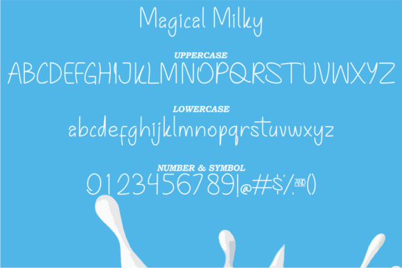 Magical Milky Font Poster 6