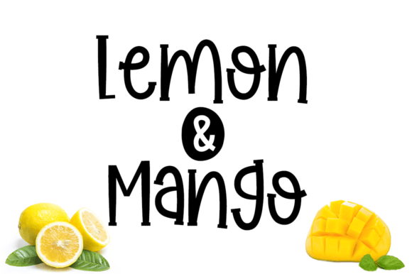 Mangoes Slash Font Poster 2